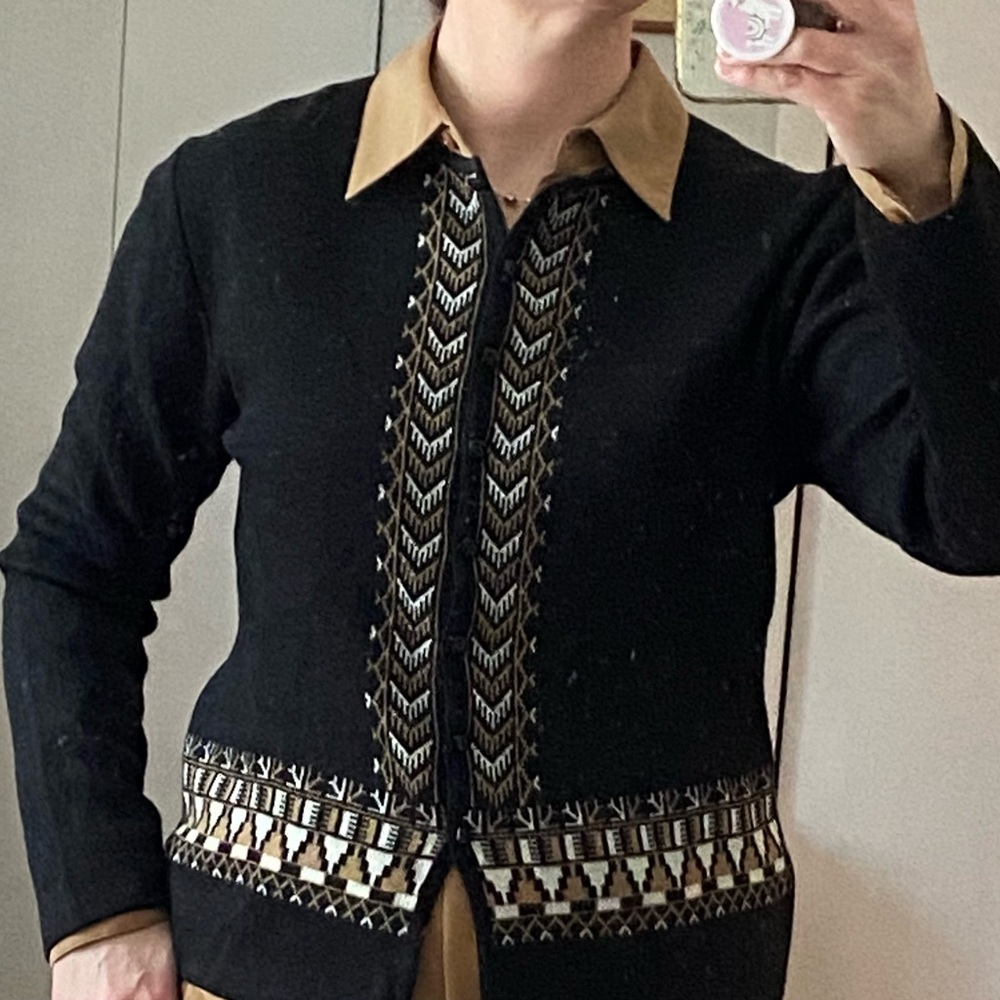 Merino Wool Blend Cardigan Made in Italy